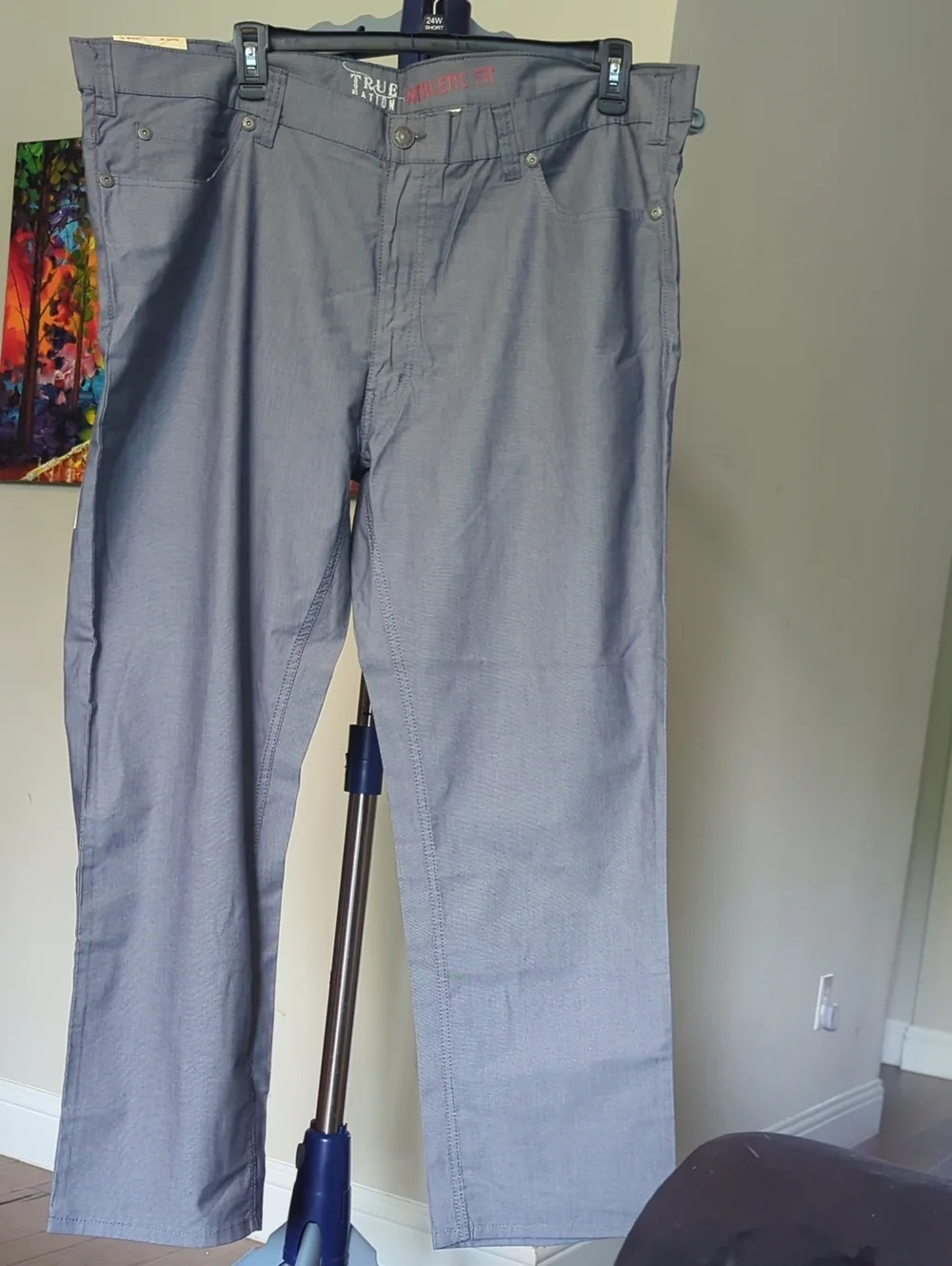 True Religion Men's Slate Blue Chino Pants